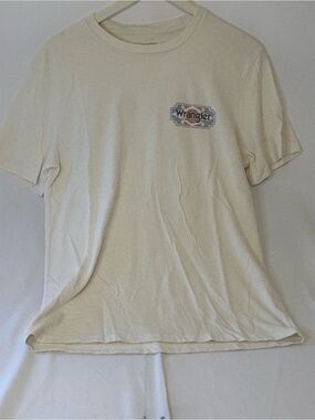 Wrangler Women’s Cream Short-Sleeve Logo Tee